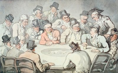 La mesa de juego de Thomas Rowlandson